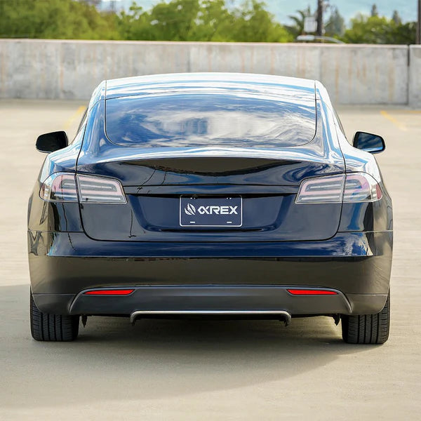 12-21 Tesla Model S LUXX-Series LED Tail Lights Black Red (With