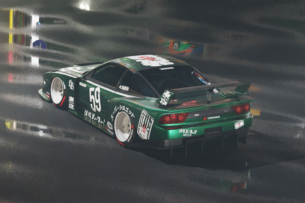 LB-Super Silhouette NISSAN 180SX (FRP)