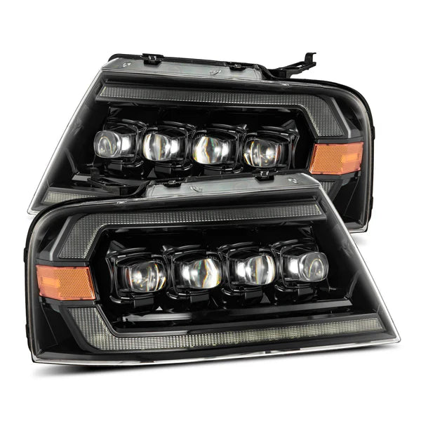 04-08 Ford F150 / 06-08 Lincoln Mark LT NOVA-Series LED Projector Headlights Alpha-Black