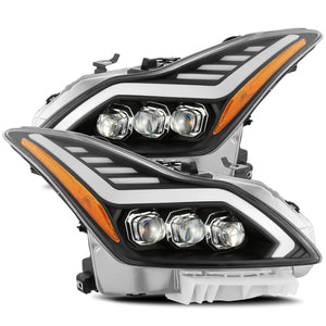 08-13 Infiniti G37/14-15 Q60 Coupe MK II NOVA-Series LED Projector Headlights Black