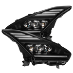 09-25 Nissan GT-R NOVA-Series LED Projector Headlights Black/ Alpha-Black (ETA late Apr)