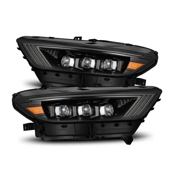 15-17 Ford Mustang/18-20 Mustang Shelby GT350/GT500 NOVA-Series LED Projector Headlights Black/ Alpha Black