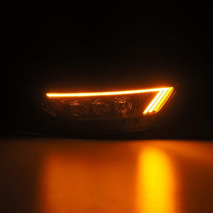 15-17 Ford Mustang/18-20 Mustang Shelby GT350/GT500 NOVA-Series LED Projector Headlights Black/ Alpha Black