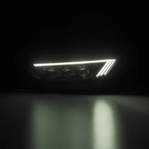 15-17 Ford Mustang/18-20 Mustang Shelby GT350/GT500 NOVA-Series LED Projector Headlights Black/ Alpha Black