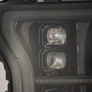 18-20 Ford F150 (MK II 14th Gen Style) NOVA-Series LED Projector Headlights Black/ Alpha-Black