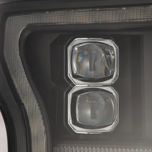 18-20 Ford F150 (MK II 14th Gen Style) NOVA-Series LED Projector Headlights Black/ Alpha-Black