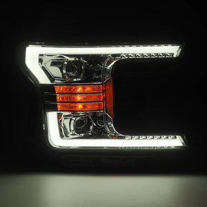 18-20 Ford F150 PRO-Series Halogen Projector Headlights Chrome