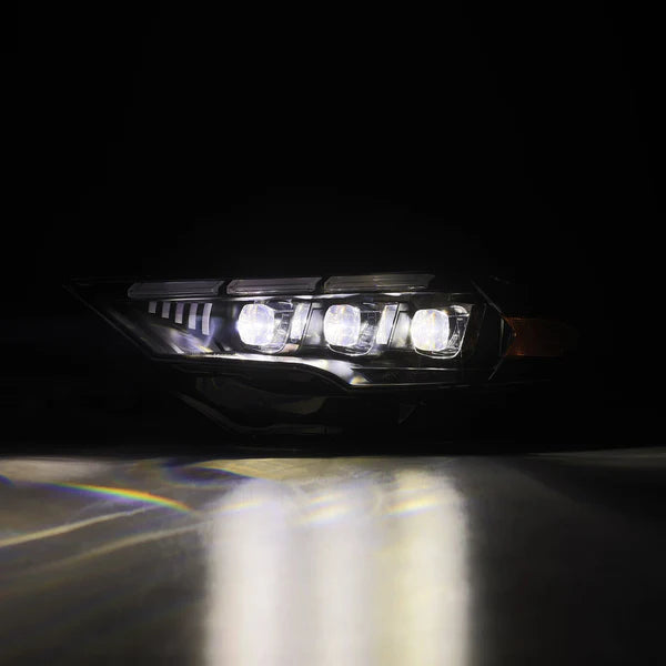 18-23 Ford Mustang MK II NOVA-Series LED Projector Headlights Black/ Alpha Black