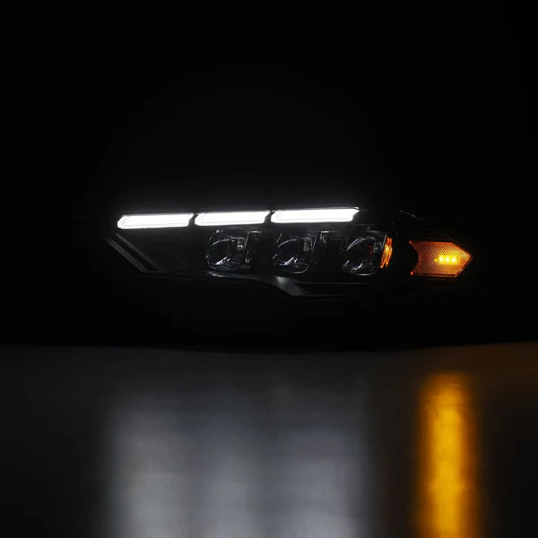 18-23 Ford Mustang MK II NOVA-Series LED Projector Headlights Black/ Alpha Black