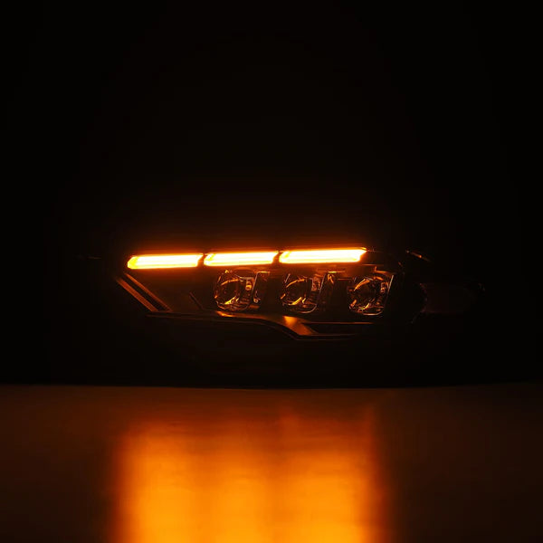 18-23 Ford Mustang MK II NOVA-Series LED Projector Headlights Black/ Alpha Black