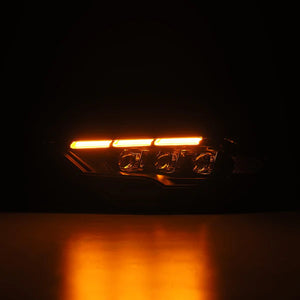 18-23 Ford Mustang MK II NOVA-Series LED Projector Headlights Black/ Alpha Black