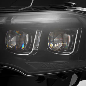 18-23 Ford Mustang MK II NOVA-Series LED Projector Headlights Black/ Alpha Black