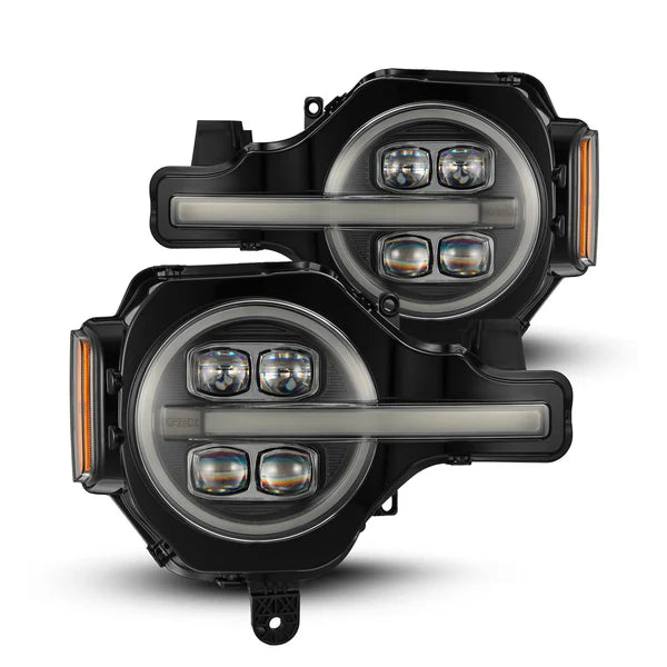 21-25 Ford Bronco /22-25 Ford Bronco Raptor NOVA-Series LED Projector Headlights Black/ Alpha-black