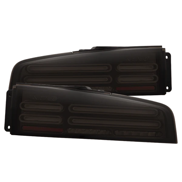 23-25 Nissan Z Quad-Loop Style NOVA-Series Prismatic LED Tail Lights Black/Alpha Black