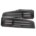 23-25 Nissan Z Quad-Loop Style NOVA-Series Prismatic LED Tail Lights Black/Alpha Black