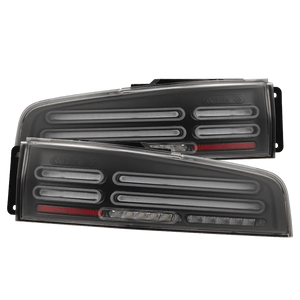 23-25 Nissan Z Quad-Loop Style NOVA-Series Prismatic LED Tail Lights Black/Alpha Black