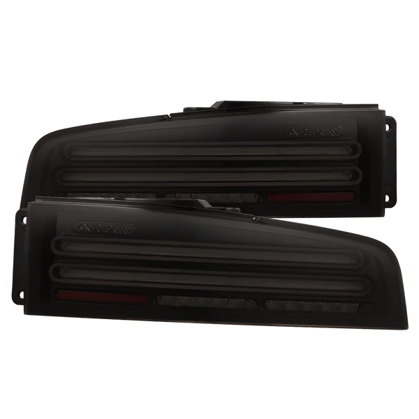 23-25 Nissan Z Twin-Loop Style NOVA-Series Prismatic LED Tail Lights Black/Alpha Black