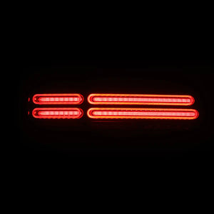 23-25 Nissan Z Quad-Loop Style NOVA-Series Prismatic LED Tail Lights Black/Alpha Black