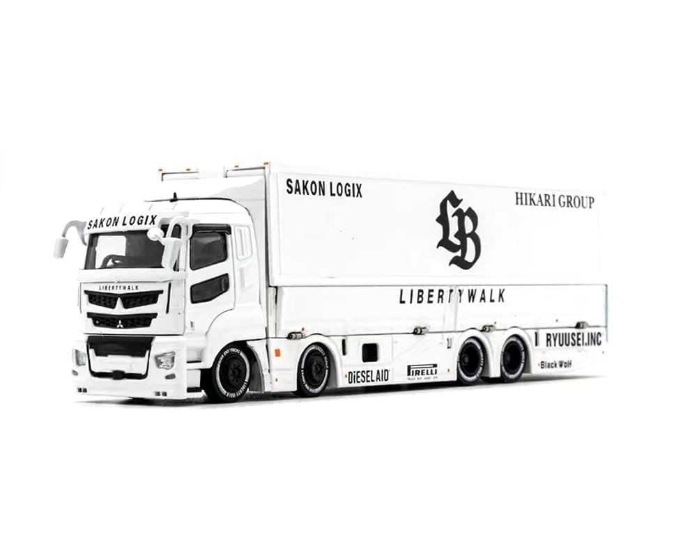 GCD 1:64 Liberty Walk LB-Trucks Mitsubishi Fuso Super Great Transporte ...