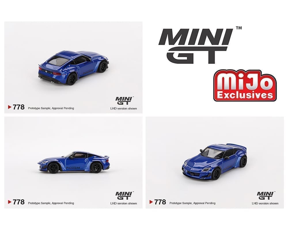 Mini GT 1:64 Nissan Z Pandem – Seiran Blue – Mijo Exclusives