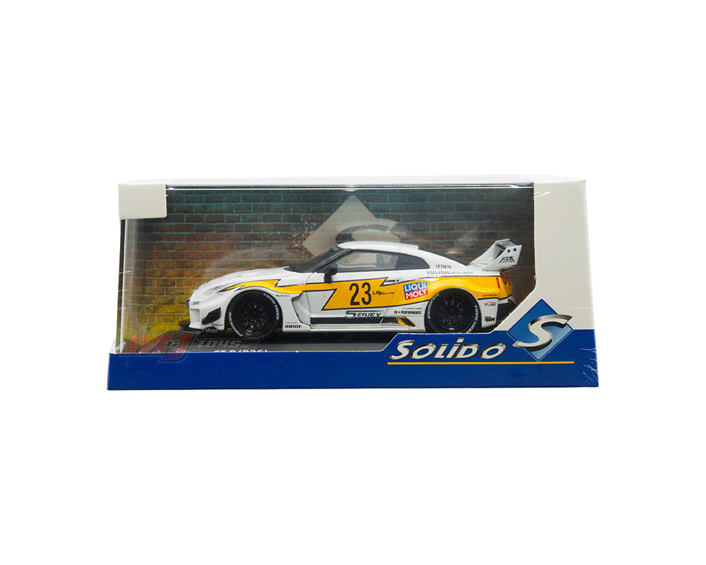 Solido 1:43 2019 Nissan GT-R (R35) Liberty Walk Silhouette – White