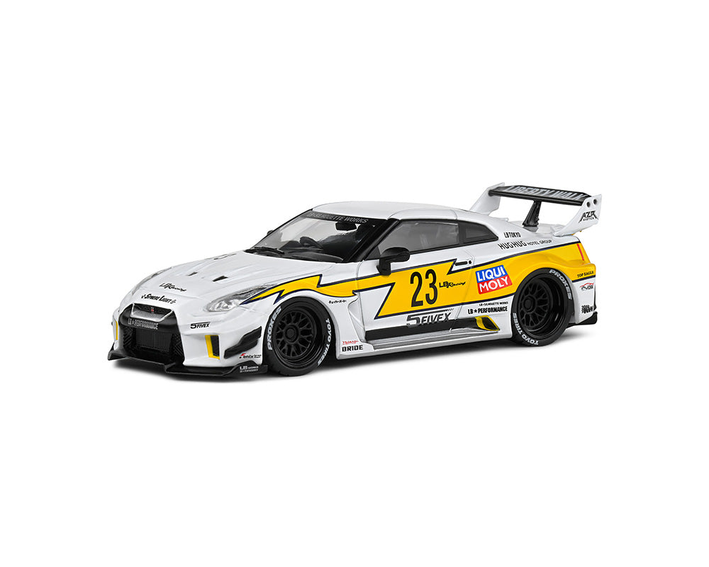 Solido 1:43 2019 Nissan GT-R (R35) Liberty Walk Silhouette – White