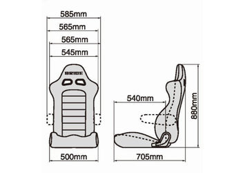 BRIDE EUROGHOST Reclining Bucket Seat