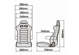 BRIDE EUROGHOST Reclining Bucket Seat